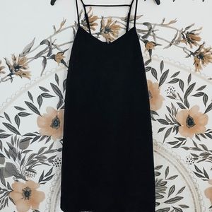 h&m black slip dress